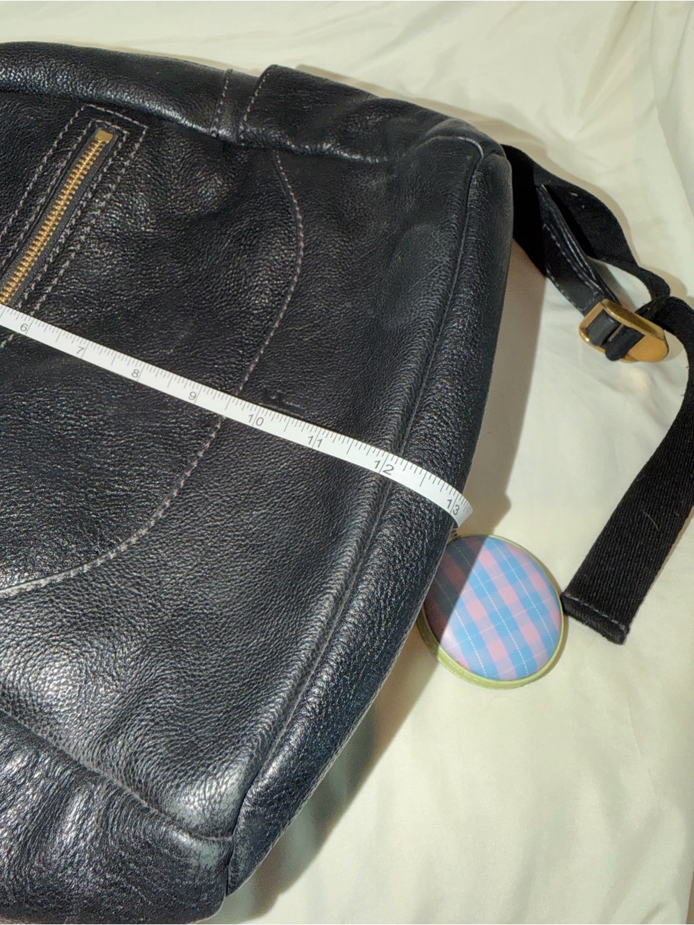 Frye Black Pebbled Leather Mini Backpack - Picture 11 of 11